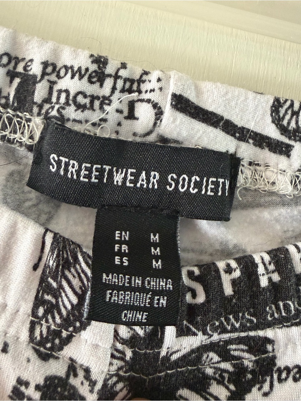 Streetwear Society Black and White Graphic Boxer Briefs